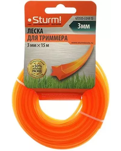 Леска для триммера Sturm! GT3535-3.0-8-15