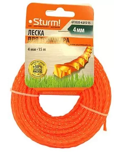 Леска для триммера Sturm! GT3535-4.0-S-15