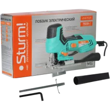 Лобзик электрический 750Вт,65/5 мм (дер/мет),быстрозаж, подсветка, литая платформа, 4ст.маятник, STRURM, JS4075QS, 4603010104773, шт