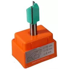 RB02-081916 Фреза пазовая прямая с двойным лезвием DxHxL 16x19x55 мм, хв.8 Sturm!