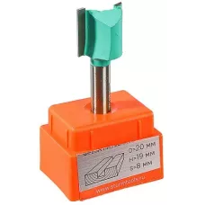 RB02-081920 Фреза пазовая прямая с двойным лезвием DxHxL 20x19x55 мм, хв.8 Sturm! 4603010122784 (CN), шт