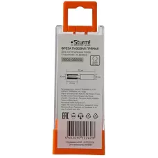 RB02-082510 Фреза пазовая прямая с двойным лезвием DxHxL 10x25x62 мм, хв.8 Sturm! 4603010122623 (CN), шт