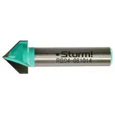 RB04-081014 Фреза пазовая V-образная DxHxL 14x10x45 мм, хв.8 Sturm! 4603010123026 (CN), шт