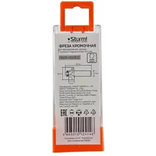 RB09-080820 Фреза кромочная калевочная с подшипником 12,7 мм, DxHxL 20x8x52 мм, хв.8 Sturm! 4603010124146 (CN), шт