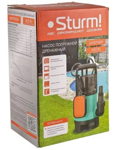 Насос погружной дренажный Sturm! WP97140P