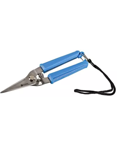 Секатор ручной, 160 мм, пластиковая ручка, толщина лезвия 4 мм, ремешок на руку, СОЮЗ