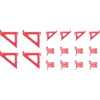 НАБОР КРОНШТЕЙНОВ ДЛЯ ИНСТРУМЕНТАЛЬНОЙ ДОСКИ BINEER 16 KBH16 Kistenberg