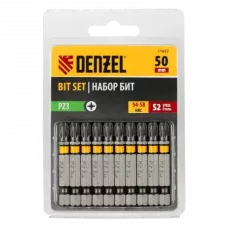 Бита DENZEL PZ3х50, сталь S2, шестигранный профиль, 10 шт. Е 6,3