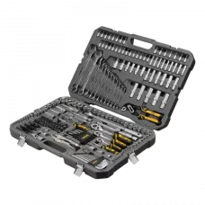 Набор инструментов DENZEL 1/2", 3/8", 1/4", CrV, S2, пластиковый кейс, 232 предмета