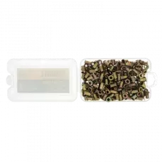 Заклепки резьбовые DENZEL стальные, оцинкованные, М3, пластиковый кейс, 200 шт.