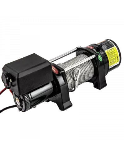 Лебедка автомобильная электрическая DENZEL LB-2000, 2.2 т, 3.2 кВт, 12В