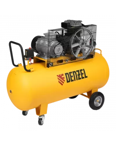 Компрессор воздушный DENZEL BCI3000-T/200, 3.0 кВт, ременный привод, 200 литров, 530 л/мин