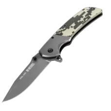 Нож складной DENZEL многоцелевой, системы Liner-Lock, с накладкой G10 на классической рукоятке