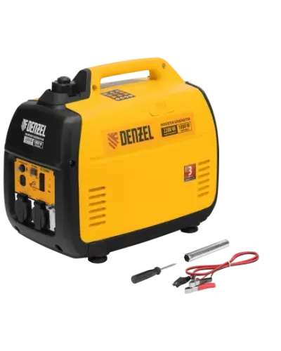 Инверторный генератор DENZEL GT-2200iS, 2.2 кВт, 230 В, бак 4 л, ручной старт