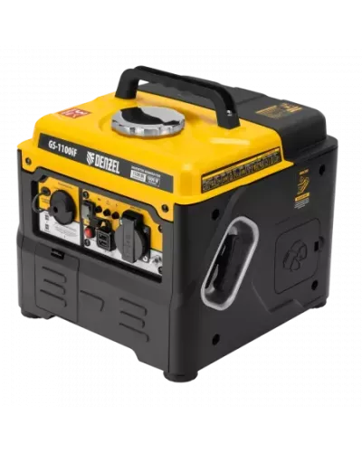 Генератор инверторный DENZEL GS-1100iF, 1,1 кВт, 230 В, ручной старт