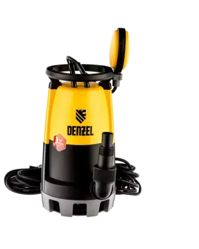 Дренажный насос DENZEL DP900S для чистой и грязной воды, 900 Вт, напор 9 м, 18000 л/ч