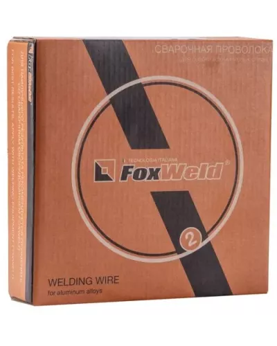 FoxWeld Проволока алюминиевая AL Mg 5 (Св-АМг5/ER-5356) д.1.0мм, 2кг D200 (пр-во FoxWeld/КНР)