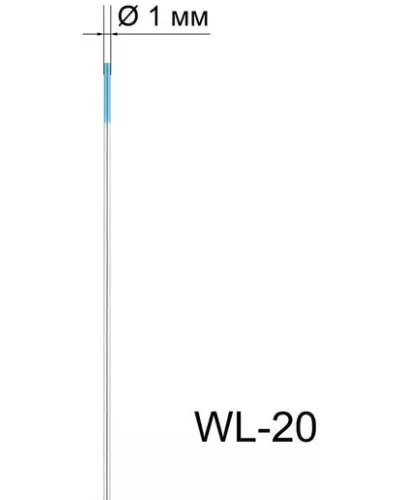 Вольфрамовый электрод WL-20 1,0мм / 175мм (1шт.) FoxWeld