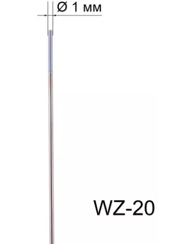 Вольфрамовый электрод WZ-8 1,0мм / 175мм (1шт.) FoxWeld