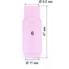 FoxWeld Cопло керам. 9,5мм №6 (701.0109/TC0004, пр-во FoxWeld/КНР)