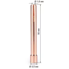 FoxWeld Цанга 1,6мм х 50мм TIG17/18/26 (702.0008/TD0001-16, пр-во FoxWeld/КНР)