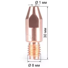 Наконечник FoxWeld M8х30х1.0 (AL) (141.0008/MD0005-60, пр-во FoxWeld/КНР)