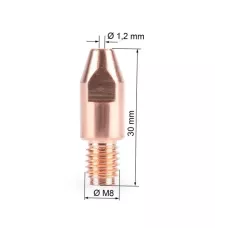 Наконечник FoxWeld M8х30х1.2 (AL) (141.0015/MD0005-62, пр-во FoxWeld/КНР)