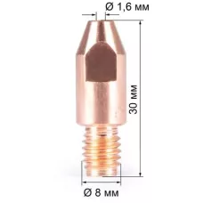 Наконечник FoxWeldM8х30х1.6 (AL) (141.0022/MD0005-66, пр-во FoxWeld/КНР)