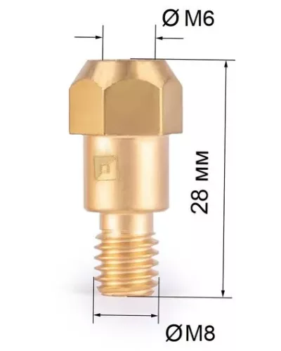 FoxWeld Держатель након. M6 (MIG-36) (142.0005/MD0131, ЕР-36ст, пр-во FoxWeld/КНР)