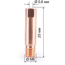 Наконечник М6х25х0.6 прямой (140.0008/MD0008-06, пр-во FoxWeld/КНР)