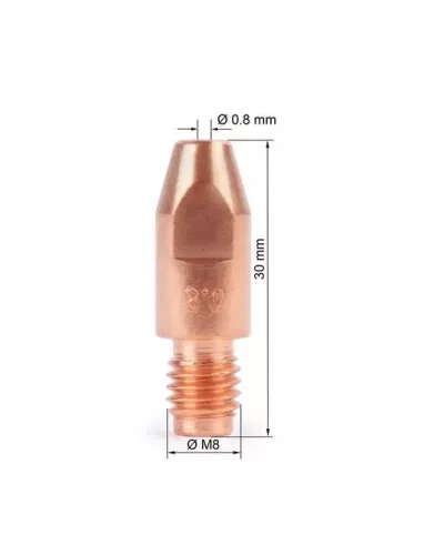 Наконечник Foxweld М8х30х0.8 (140.0114/MD0005-08, пр-во FoxWeld/КНР)