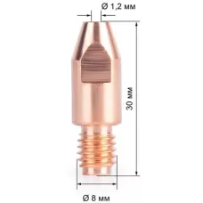 Наконечник FoxWeldM8х30х1.2 (140.0442/MD0005-12, пр-во FoxWeld/КНР)