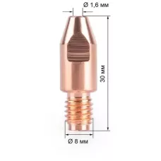 Наконечник FoxWeld M8х30х1.6 (140.0587/MD0005-16, пр-во FoxWeld/КНР)