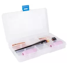 FoxWeld Набор комплектующих TIG17/18/26 (10 предметов: кер.сопло №5-2шт., цанги 1,6мм-2шт., 2,4мм-2шт., корп.цанги 1,6 и 2,4, колп. длин./кор., пр-во FoxWeld/КНР)