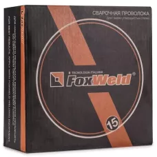Проволока сварочная омедненная ER 70S-6 Foxweld (Св08Г2С) д.1.0мм, 15кг D300 (пр-во FoxWeld/КНР)