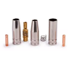 FoxWeld Набор комплектующих MIG-15 (2 наконечника, 3 сопла, 1 спираль к соплу, 1 диффузор газ., для серии UnoMig-15/MB-15AK/TBI-150/ERGOPLUS 15, пр-во FoxWeld/КНР)