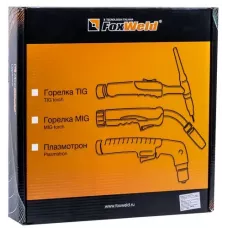 FoxWeld Горелка UnoTIG-26 8м (разъем 35мм2, с кнопкой, пр-во FoxWeld/КНР)