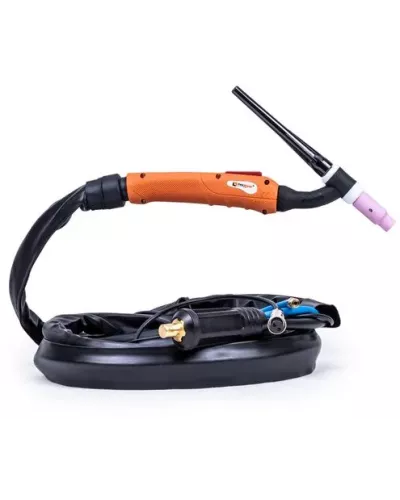 FoxWeld Горелка UnoTIG-26-Flex 4м (разъем 35мм2, с кнопкой, пр-во FoxWeld/КНР)