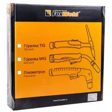 FoxWeld Горелка UnoTIG-18 4м (разъем 35мм2, с кнопкой, ж/охл.) (пр-во FoxWeld/КНР)