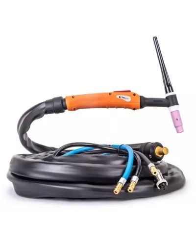 FoxWeld Горелка UnoTIG-18 8м (разъем 35мм2, с кнопкой, ж/охл.) (пр-во FoxWeld/КНР)