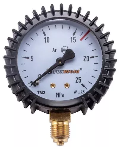 FoxWeld Манометр для регулятора WR420-F2 (аргон/углекислота) ВД (пр-во FoxWeld/КНР)