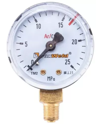 FoxWeld Манометр для регулятора WR550 mini (аргон/углекислота) ВД (пр-во FoxWeld/КНР)