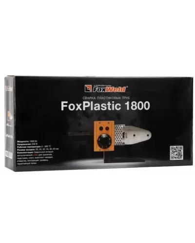 FoxWeld Аппарат для сварки пластиковых труб FoxPlastic 1800 (пр-во FoxWeld/КНР)