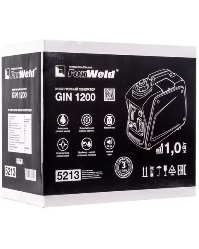 Инверторный генератор Foxweld GIN 1200 (пр-во FoxWeld/КНР)