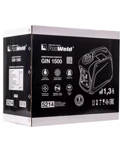 Инверторный генератор Foxweld GIN 1500 (пр-во FoxWeld/КНР)