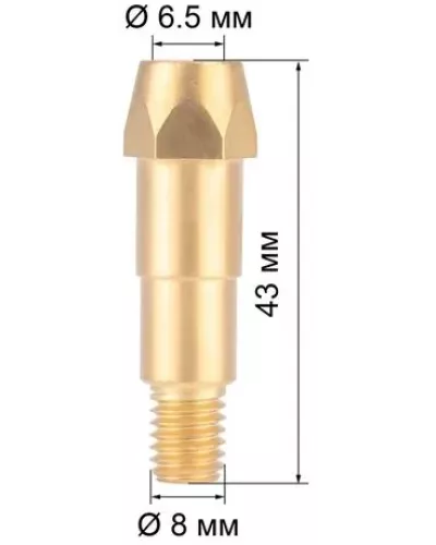 FoxWeld Держатель након. M8 (MIG-40) (142.0021/ME0076, пр-во FoxWeld/КНР)