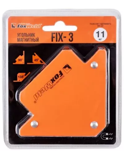 Угольник магнитный FIX-3 (45/90/135град, до 11кг)