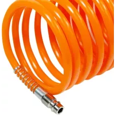 Спиральный воздушный шланг с фитингами Rapid,10 бар, 8х6 мм, 10 м. AERO