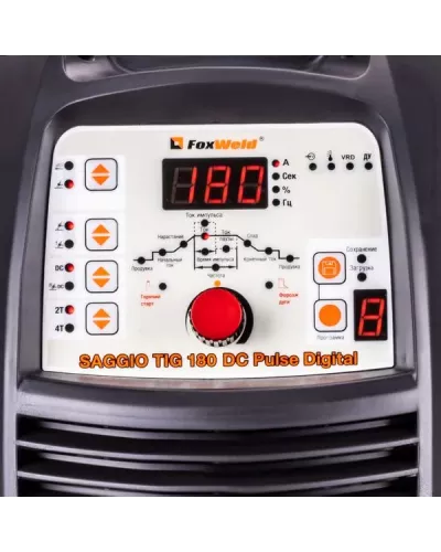 Аппарат аргонодуговой сварки SAGGIO TIG 180 DC Pulse Digital (пр-во FoxWeld/КНР)