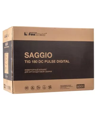 Аппарат аргонодуговой сварки SAGGIO TIG 180 DC Pulse Digital (пр-во FoxWeld/КНР)